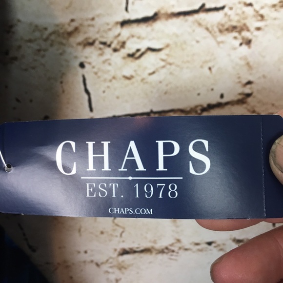 ❌SOLD❌Chaps Drape Front Ruched Poly Dress - Picture 6 of 8